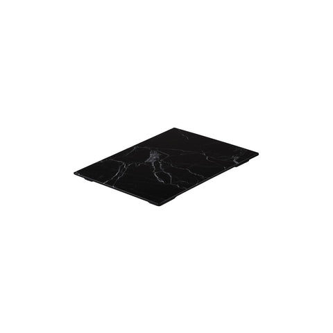 Rectangle Flat Platter 325x265mm BLACK MARBLE RYNER Melamine 