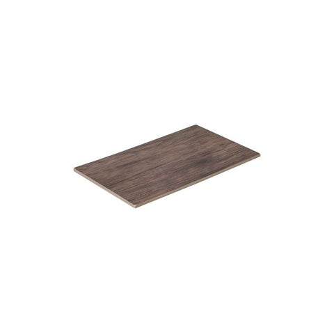 Rectangle Flat Platter 325x175mm DARK BROWN RYNER Melamine Wood Deco