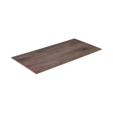 Rectangle Flat Platter 500x250mm DARK BROWN RYNER Melamine Wood Deco