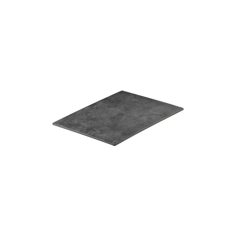 Rectangle Flat Platter 325x265mm DARK CONCRETE RYNER Melamine 