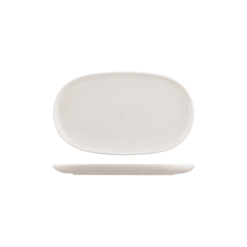 Oval Coupe Plate 305X180mmMODA PORCELAIN Snow