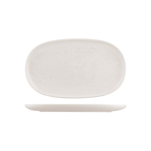 Oval Coupe Plate 355X215mmMODA PORCELAIN Snow