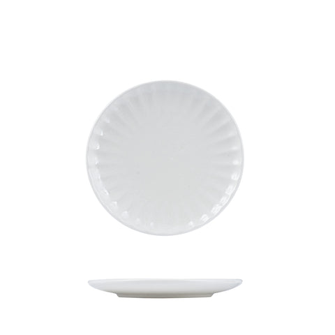 Round Plate 205mm Scallop MODA PORCELAIN Snow