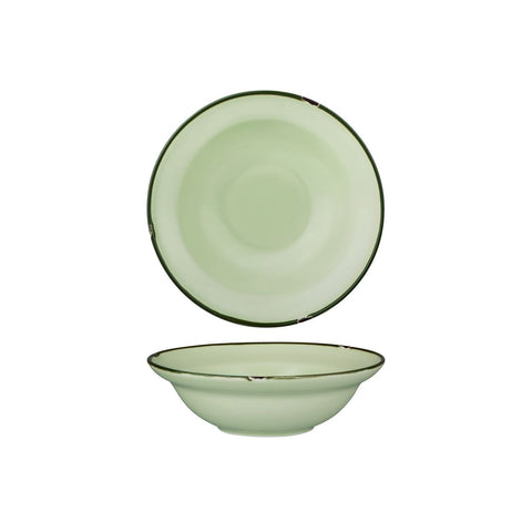 Round Bowl 190mm 380ml GREEN W/GREEN LINE LUZERNE Tintin