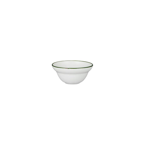 Round Bowl 120mm 140ml WHITE W/GREEN LINE LUZERNE Tintin