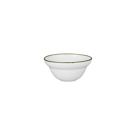 Round Bowl 150mm 300ml WHITE W/GREEN LINE LUZERNE Tintin