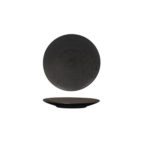 Round Plate Flat 160mm MATT BLACK LUZERNE Lava