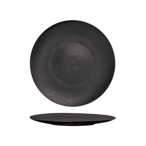 Round Plate Flat 280mm MATT BLACK LUZERNE Lava