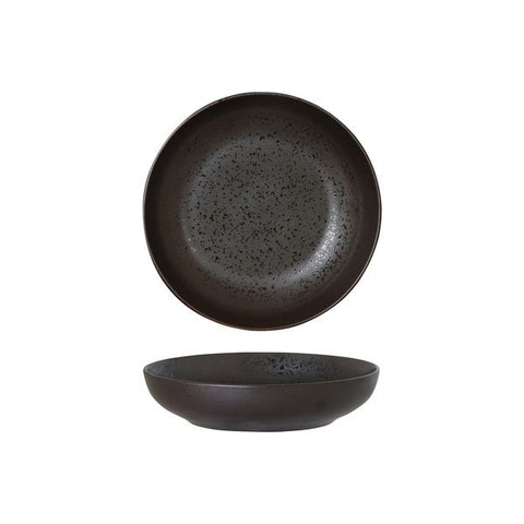 Round Share Bowl 180mm 620ml MATT BLACK LUZERNE Lava