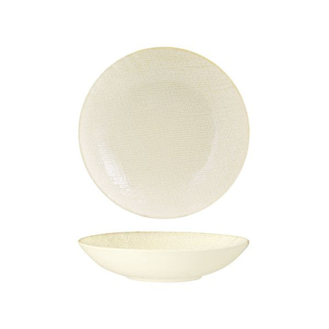 Round Share Bowl 200mm 700ml REACTIVE WHITE LUZERNE Linen