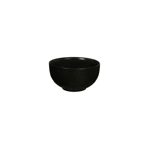 Round Bowl 110mm 300ml MATT BLACK LUZERNE Linen