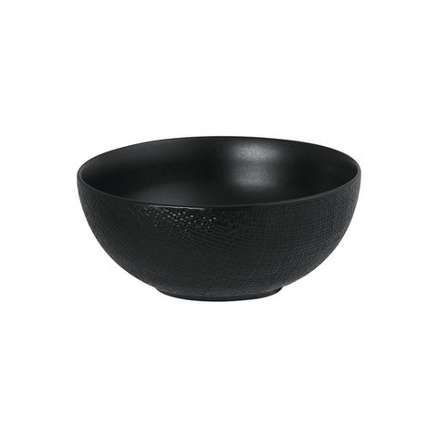 Round Bowl 190mm 1400ml MATT BLACK LUZERNE Linen