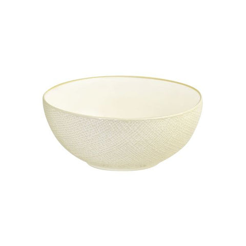 Round Bowl 190mm 1400ml REACTIVE WHITE LUZERNE Linen