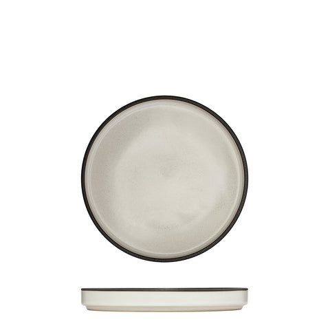 Round Stackable Plate 160mm DUSTED WHITE LUZERNE Mod