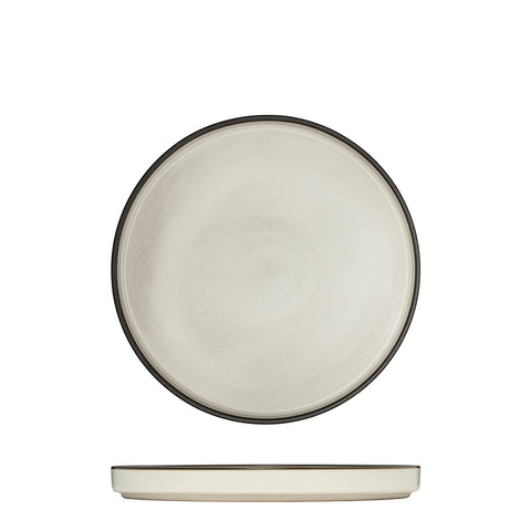 Round Stackable Plate 200mm DUSTED WHITE LUZERNE Mod