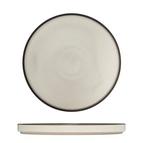 Round Stackable Plate 235mm DUSTED WHITE LUZERNE Mod