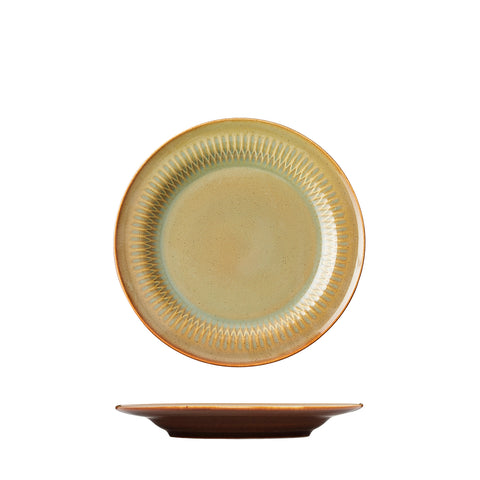 Round Rim Plate 170mm CINNAMON LUZERNE Cottage