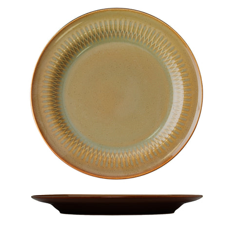 Round Rim Plate 270mm CINNAMON LUZERNE Cottage