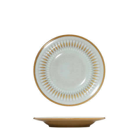 Round Rim Plate 170mm ALMOND LUZERNE Cottage