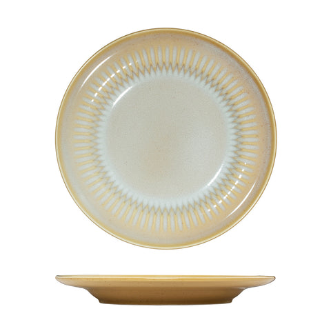 Round Rim Plate 230mm ALMOND LUZERNE Cottage