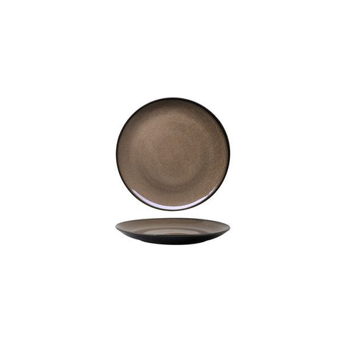 Round Plate Coupe 165mmCHESTNUT LUZERNE Rustic