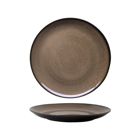 Round Plate Coupe 265mmCHESTNUT LUZERNE Rustic