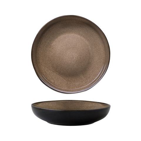 Round Share Bowl 260mm 57mm H CHESTNUT LUZERNE Rustic