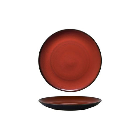 Round Plate Coupe 215mmCRIMSON LUZERNE Rustic