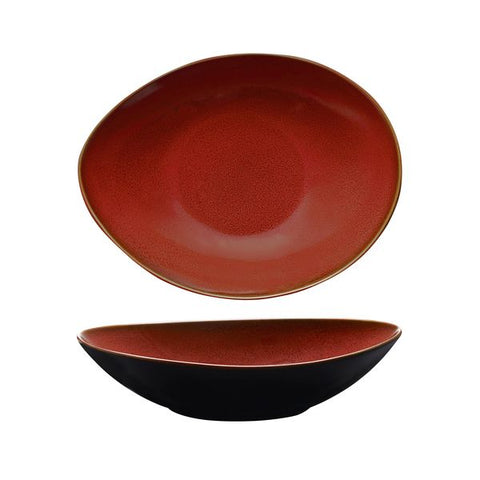 Oval Share Bowl 230X180mm CRIMSON LUZERNE Rustic