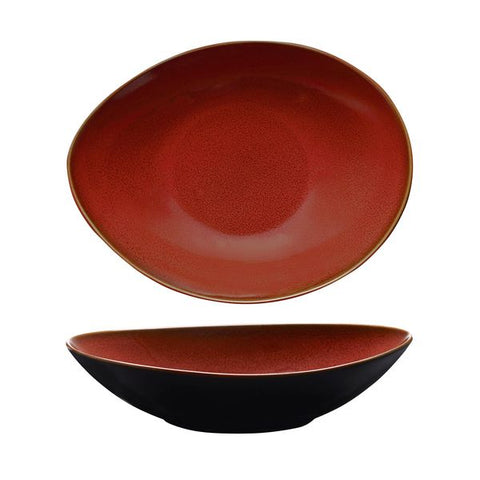 Oval Share Bowl 280X215mm CRIMSON LUZERNE Rustic