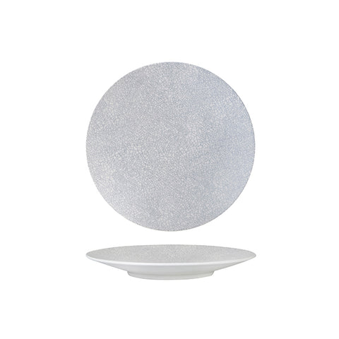 Round Coupe Plate 205mm GREY WEB LUZERNE Zen