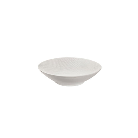 Round Bowl 190mm 50mm H WHITE SWIRL LUZERNE Zen