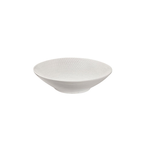 Round Bowl 240mm 67mm H WHITE SWIRL LUZERNE Zen