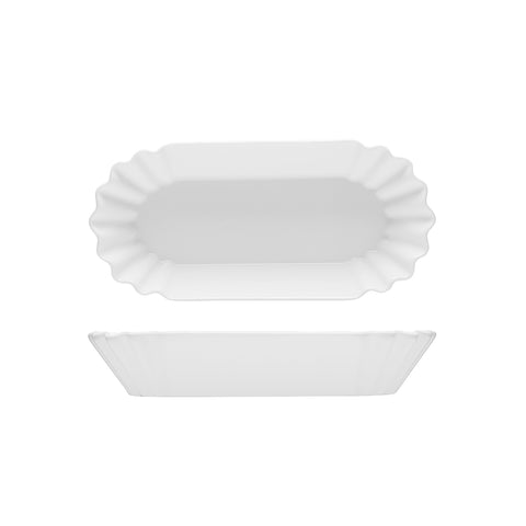 Hot Dog Plate 215X100mm WHITE FORTESSA Food Truck