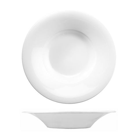 Round Wide Rim Bowl 305mm WHITE ART DE CUISINE Menu