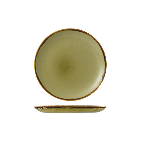 Round Coupe Plate 217mm GREEN DUDSON Harvest