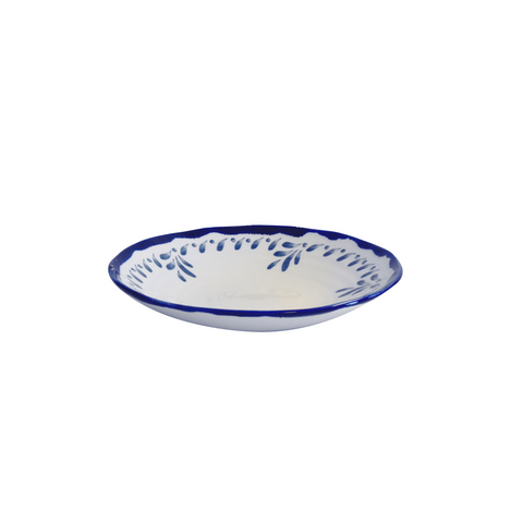 Organic Coupe Bowl 250mm 800ml WHITE / BLUE DUDSON Mediterranean