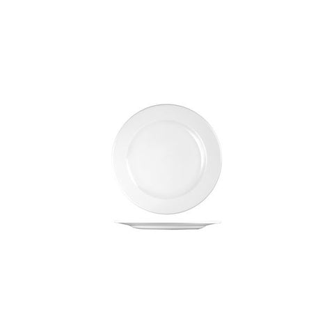 Round Wide Rim Plate 170mm WHITE CHURCHILL Profile