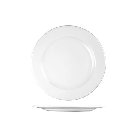 Round Wide Rim Plate 261mm WHITE CHURCHILL Profile