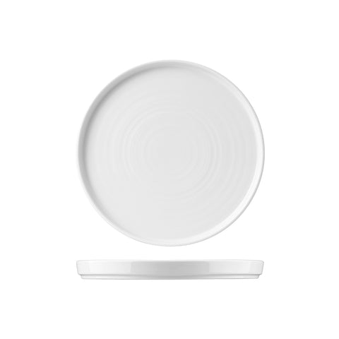 Round Walled Plate 260mm WHITE CHURCHILL Chefs Plate