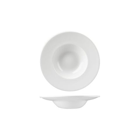 Round Wide Rim Bowl 216mm 170ml WHITE CHURCHILL Profile