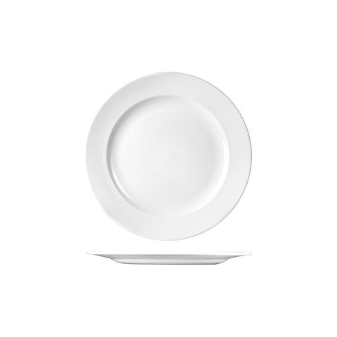 Round Wide Rim Plate 230mm WHITE CHURCHILL Classic