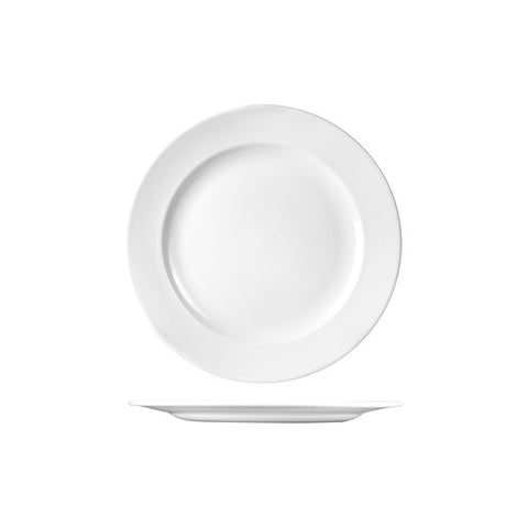 Round Wide Rim Plate 254mm WHITE CHURCHILL Classic