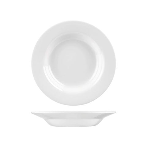 Round Wide Rim Pasta Bowl 280mm 682ml WHITE CHURCHILL Classic