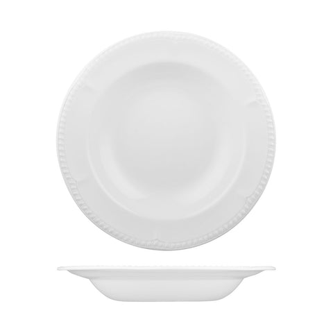 Round Wide Rim Pasta Plate 280mm 625mm WHITE CHURCHILL Buckingham