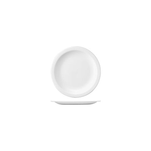 Round Narrow Rim Plate 178mm WHITE CHURCHILL Nova