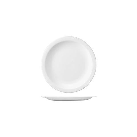 Round Narrow Rim Plate 203mm WHITE CHURCHILL Nova