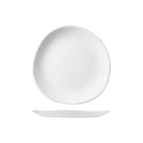 Organic Round Plate 210mm WHITE CHURCHILL Trace