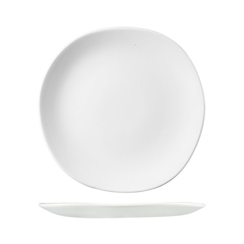 Organic Round Plate 264mm WHITE CHURCHILL Trace