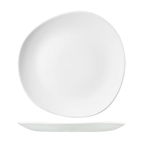 Organic Round Plate 286mm WHITE CHURCHILL Trace